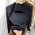 Suéter Feminino de Tricô Canelado com Gola Redonda para Inverno | Ferrazato