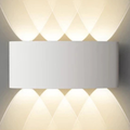 Arandela LED Meia Lua de Parede Facho Duplo Luz Bivolt | Ferrazato