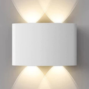 Arandela LED Meia Lua de Parede Facho Duplo Luz Bivolt | Ferrazato