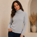 Blusa Cacharrel Feminina Gola Alta Tricô Inverno | Ferrazato