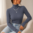 Blusa Feminina Gola Alta Tricô Premium para Inverno | Ferrazato