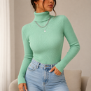 Blusa Feminina Gola Alta Tricô Premium para Inverno | Ferrazato