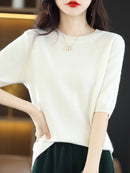 Blusa Feminina Meia Manga de Lã | Ferrazato