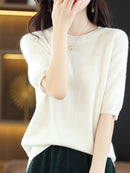 Blusa Feminina Meia Manga de Lã | Ferrazato