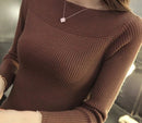 Blusa Feminina de Manga Longa Canelada | Ferrazato
