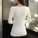 Blusa Feminina de Manga Longa Canelada | Ferrazato