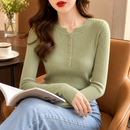 Blusa Feminina de Tricô com Botões para Inverno | Ferrazato