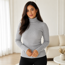 Blusa de Frio Cacharrel Feminina Gola Alta Tricô | Ferrazato