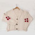 Cardigan Feminino de Inverno de Malha Bordado | Ferrazato