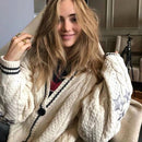 Cardigan Feminino de Inverno de Malha Bordado | Ferrazato