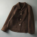 Casaco Feminino Curto de Lã Vintage | Ferrazato