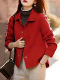 Casaco Feminino Curto de Lã Vintage | Ferrazato