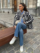 Casaco Feminino Vintage Estampado | Ferrazato