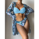 Coleção Moda Praia Flowers 2023 - Biquíni + Saída de Praia (Brinde)