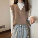Colete Feminino Tricotado Gola V  | Ferrazato