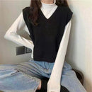 Colete Feminino Tricotado Gola V  | Ferrazato