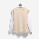 Colete Feminino Tricotado Gola V  | Ferrazato