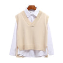 Colete Feminino Tricotado Gola V  | Ferrazato