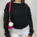 Cropped Feminino Fang com Manga Longa para Inverno | Ferrazato