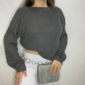 Cropped Feminino Fang com Manga Longa para Inverno | Ferrazato
