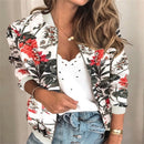 Jaqueta Feminina Bomber Slim Floral | Ferrazato