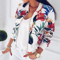 Jaqueta Feminina Bomber Slim Floral | Ferrazato