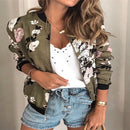 Jaqueta Feminina Bomber Slim Floral | Ferrazato