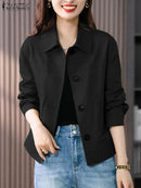 Jaqueta Feminina Vintage Casual | Ferrazato