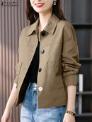 Jaqueta Feminina Vintage Casual | Ferrazato