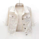 Jaqueta Jeans Feminina Curta Casual | Ferrazato