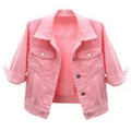 Jaqueta Jeans Feminina Curta Casual | Ferrazato