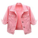 Jaqueta Jeans Feminina Curta Casual | Ferrazato