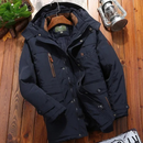 Jaqueta Masculina de Inverno com Capuz Forrada com Lã | Ferrazato