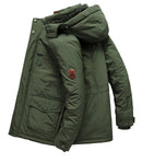 Jaqueta Masculina de Inverno com Capuz Forrada com Lã | Ferrazato
