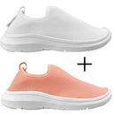 Kit 2 Tênis Feminino Knit Slip On Flexível e Respirável | Ferrazato