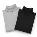 Kit 2 Suéteres Femininos de Tricô com Gola Alta para Inverno | Ferrazato