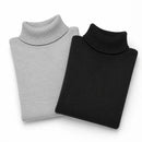 Kit 2 Suéteres Femininos de Tricô com Gola Alta para Inverno | Ferrazato