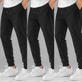 Kit 3 Calças Masculino de Moletom Jogger Flaneladas | Ferrazato