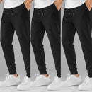 Kit 3 Calças Masculino de Moletom Jogger Flaneladas | Ferrazato