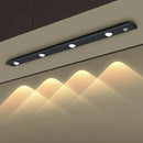Luminária LED 60cm USB com Sensor de Movimento 3 Cores Reguláveis Recarregável