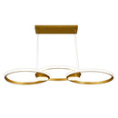 Luminária Pendente LED 3 Anéis Moderna 60W | Ferrazato