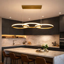 Luminária Pendente LED 3 Anéis Moderna 60W | Ferrazato