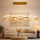 Luminária Pendente LED 3 Anéis Moderna 60W | Ferrazato