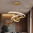  Luminária Pendente LED 3 Anéis Moderna | Ferrazato