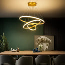  Luminária Pendente LED 3 Anéis Moderna | Ferrazato