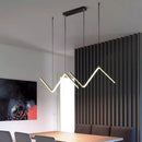 Luminária Pendente LED Design Relâmpago 3 Cores Reguláveis 26W em Alumínio | Ferrazato