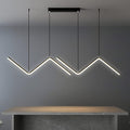 Luminária Pendente LED Design Relâmpago 3 Cores Reguláveis 26W em Alumínio | Ferrazato