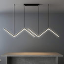 Luminária Pendente LED Design Relâmpago 3 Cores Reguláveis 26W em Alumínio | Ferrazato