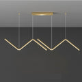 Luminária Pendente LED Design Relâmpago 3 Cores Reguláveis 26W em Alumínio | Ferrazato