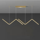 Luminária Pendente LED Design Relâmpago 3 Cores Reguláveis 26W em Alumínio | Ferrazato